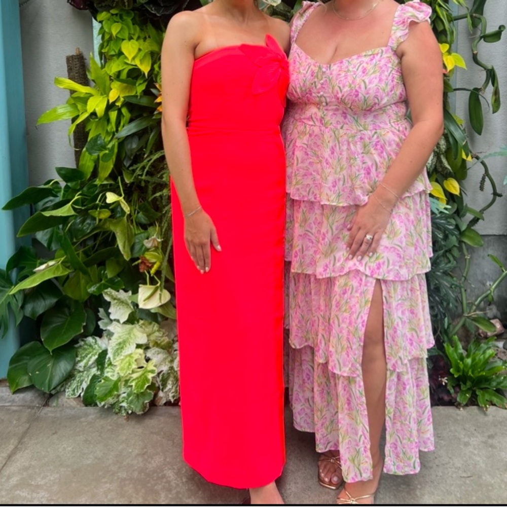 Lilly Pulitzer Anasophia Maxi Dress Cane Coral - size 0 - Picture 5 of 6